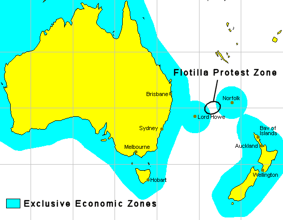 Map of Pacific Flotilla
